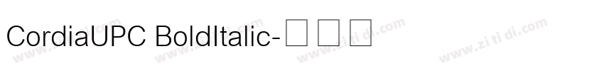 CordiaUPC BoldItalic字体转换